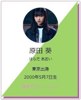 欅坂46 原田葵は第21位 メンバーをググったりヤフったりして見つけた人気ランキング 日向坂で会いましょう 日向坂46メンバーランキング